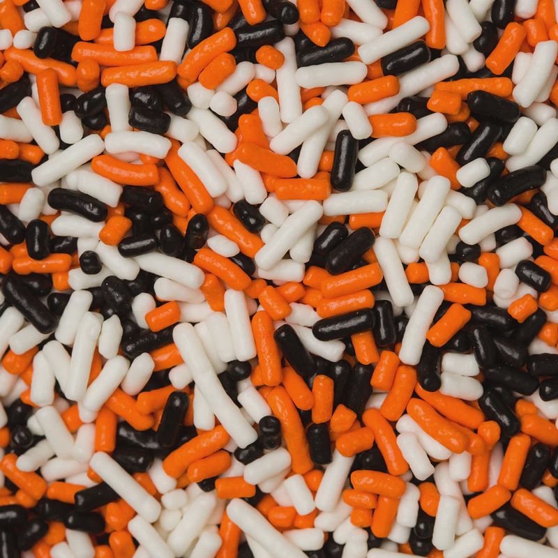 Orange Black White Jimmies 3oz