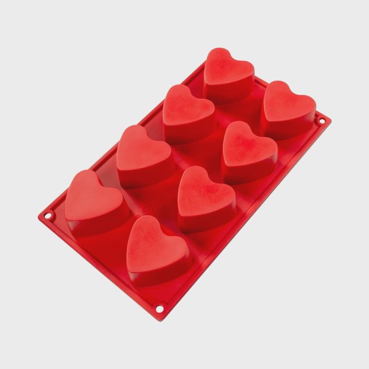 8 Cav. Heart Silicone Pan