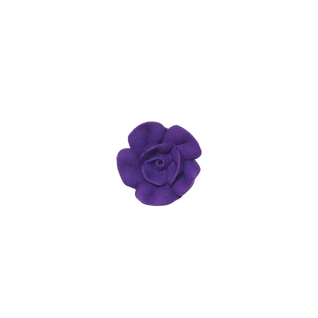 1" Purple Rose Pk8 Royal Icing
