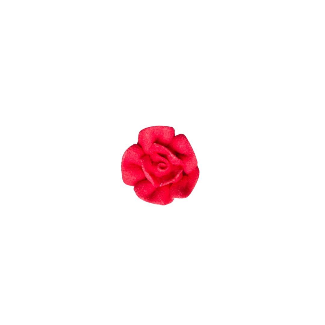 1" Red Rose Pk8 Royal Icing