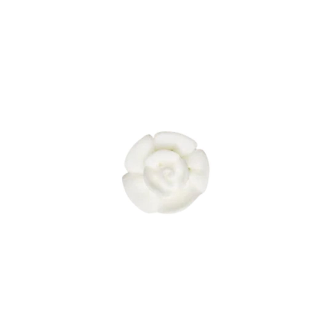 1" White Rose Pk8 Royal Icing