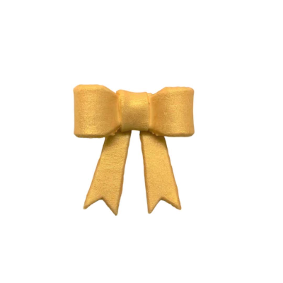 1.5" Gold Bow w/tails