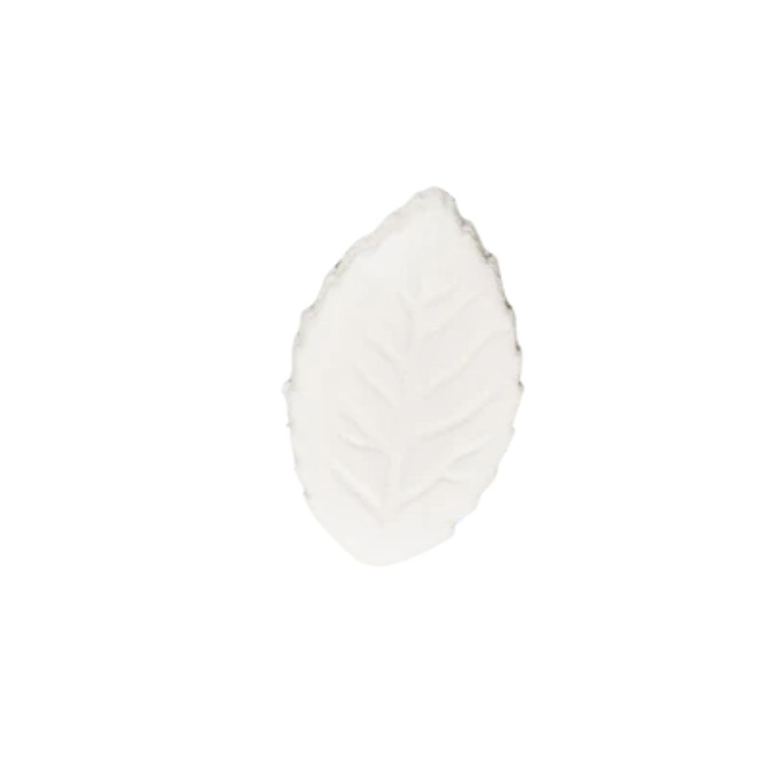 1.75" White Rose Leaf Pk5