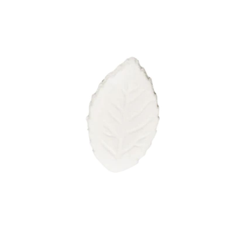 1.75" White Rose Leaf Pk5
