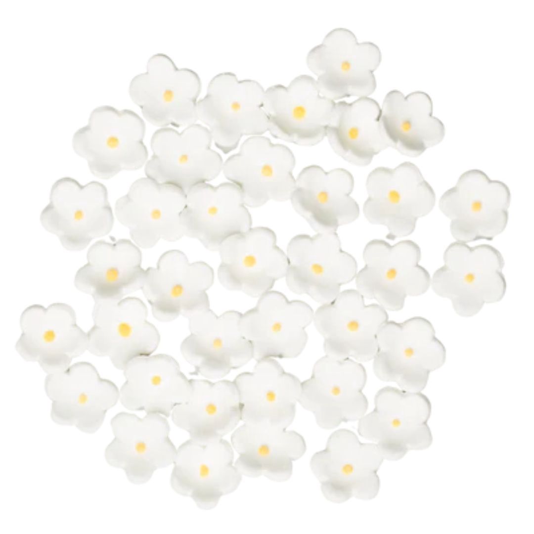 .5" White Blossom 20pk
