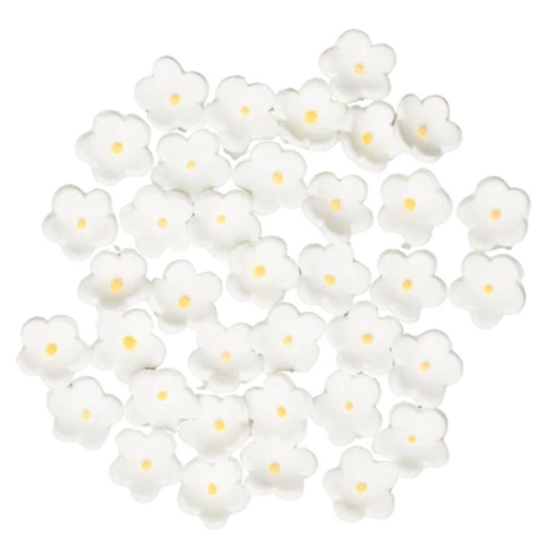 .5" White Blossom 20pk