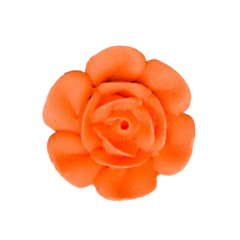 1.75" Orange Rose/6 Royal Icing