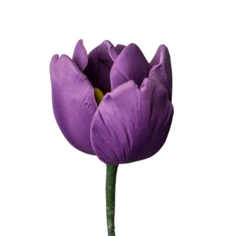 2" Purple French Tulip Gumpaste