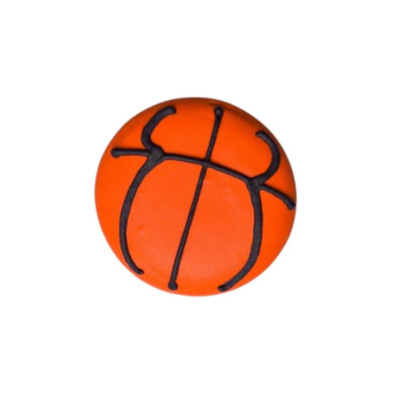1.5" Basketball Pk4 Royal Icing