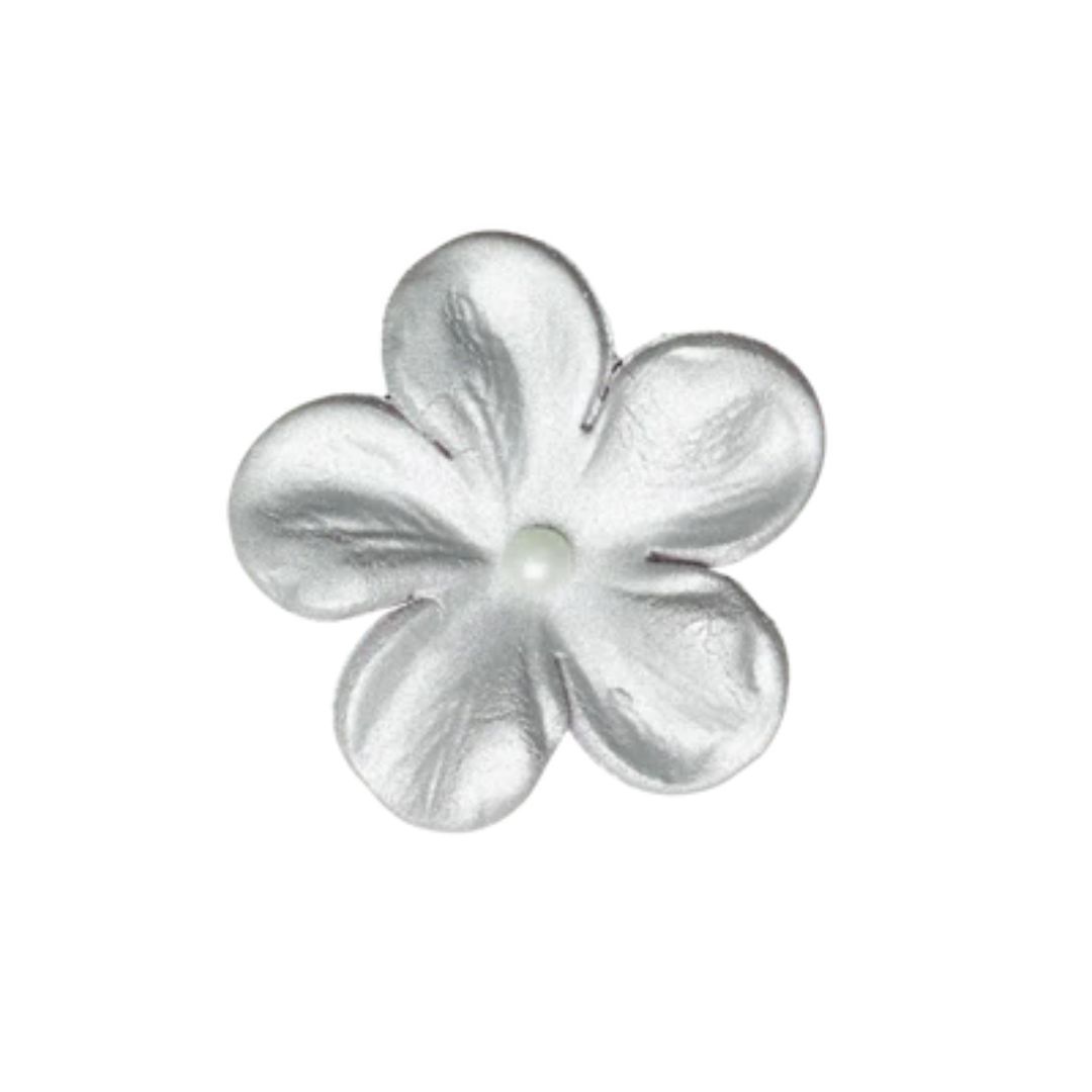 1.5" Silver Charming Blossom pk5