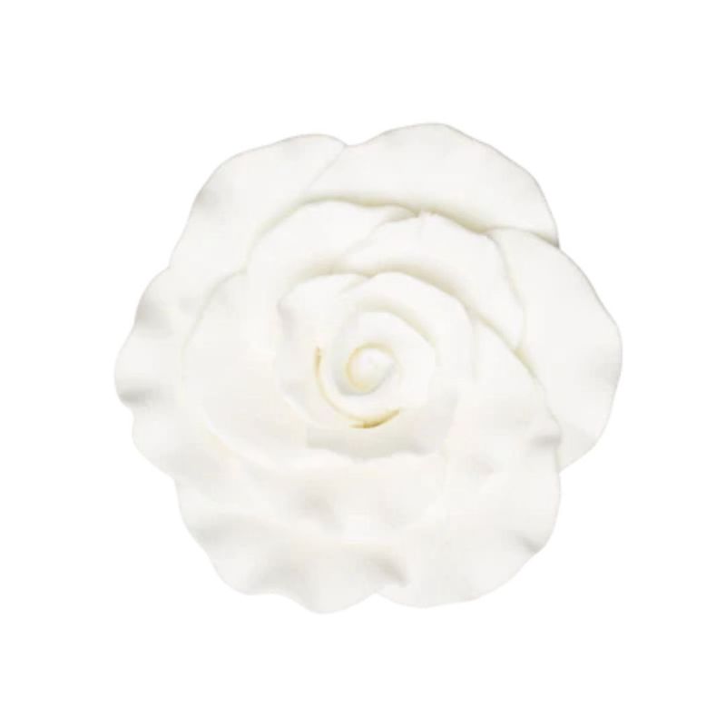 3" White Formal Rose Gumpaste