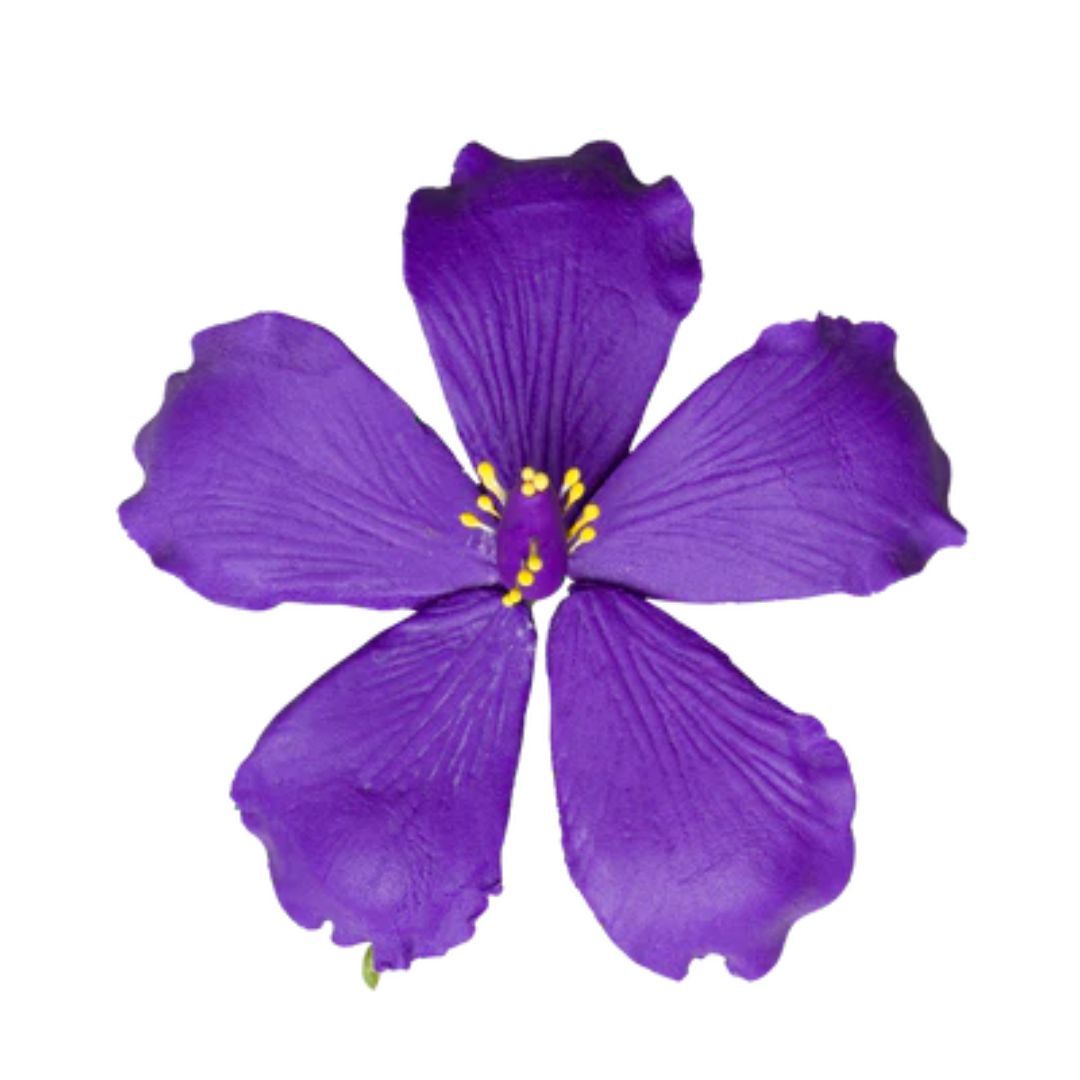 3.5" Purple Hibiscus   Gumpaste