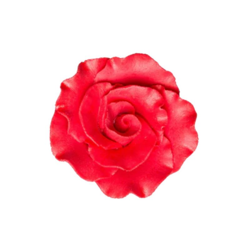 2" Red Formal Rose Gumpaste