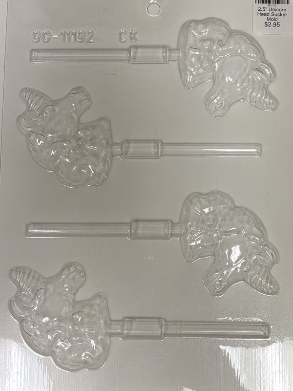 2.5" Unicorn Head Sucker Mold