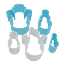 5 Pc. Snowman Cutters (Plastic)