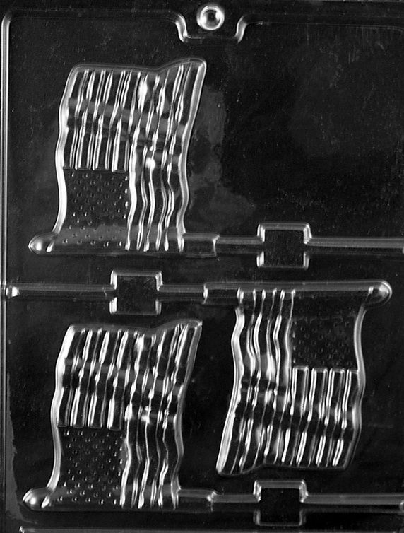 Flag Lolly Mold
