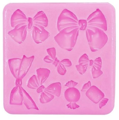 Asst. Bows with Candy Silicone Mold