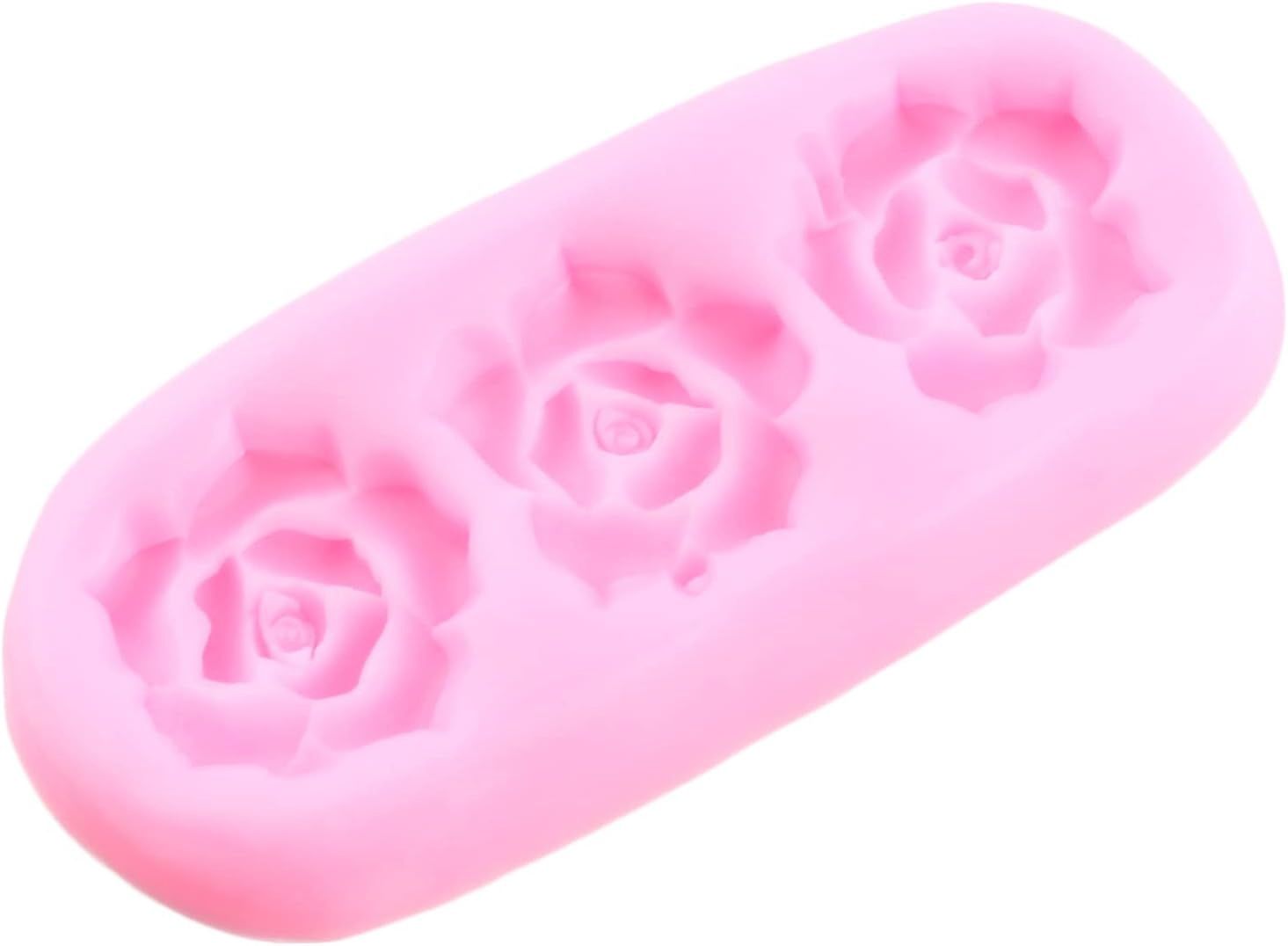 Rose 3 Cavity Silicone Mold