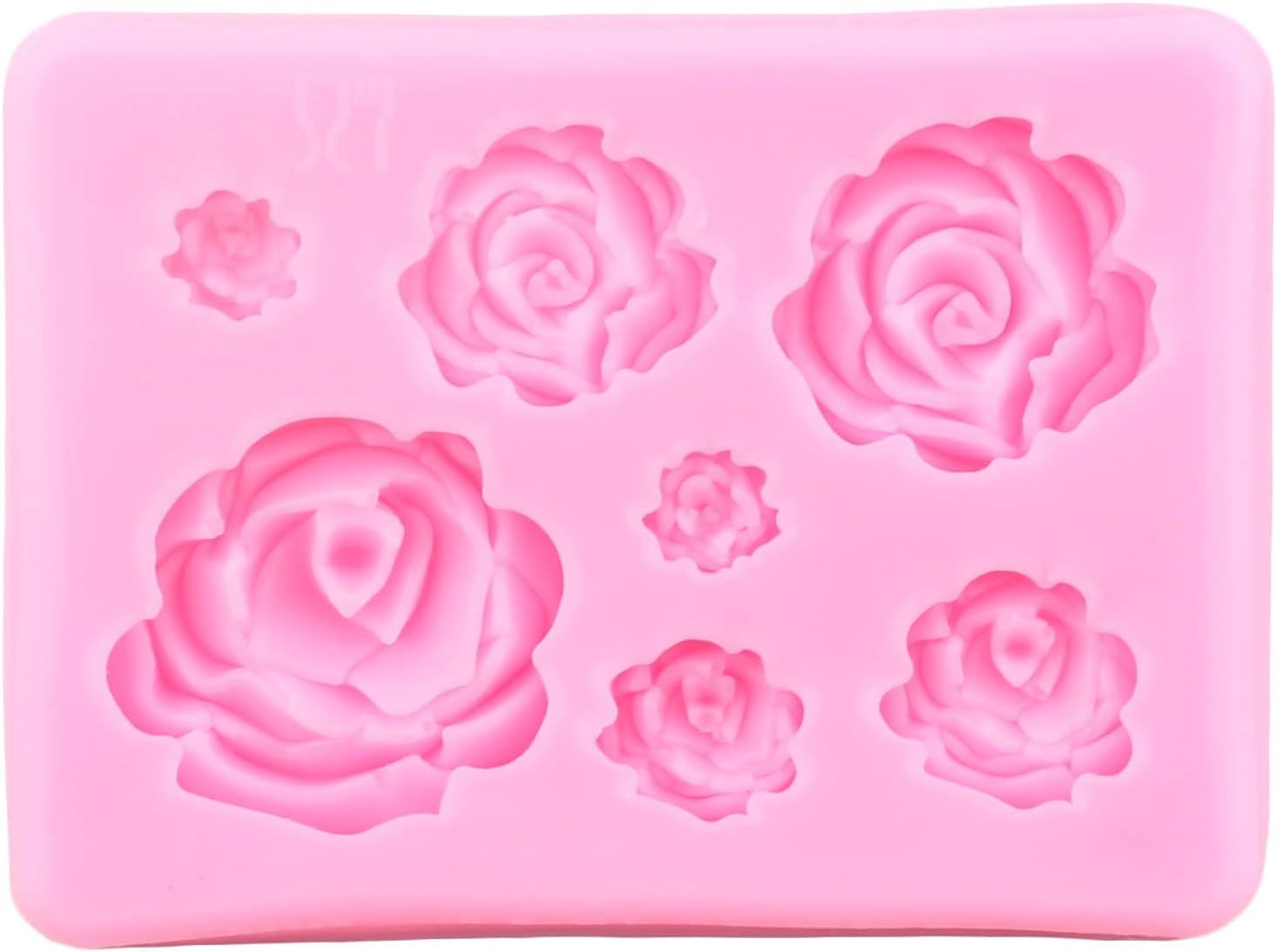 Rose Asst. Sizes 7 Cavity Silicone Mold