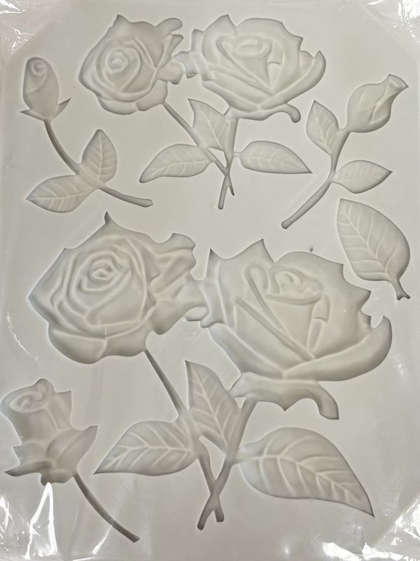 Roses/Leaves Mold     Silicone