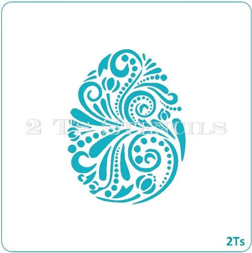 Fancy Easter Egg Stencil