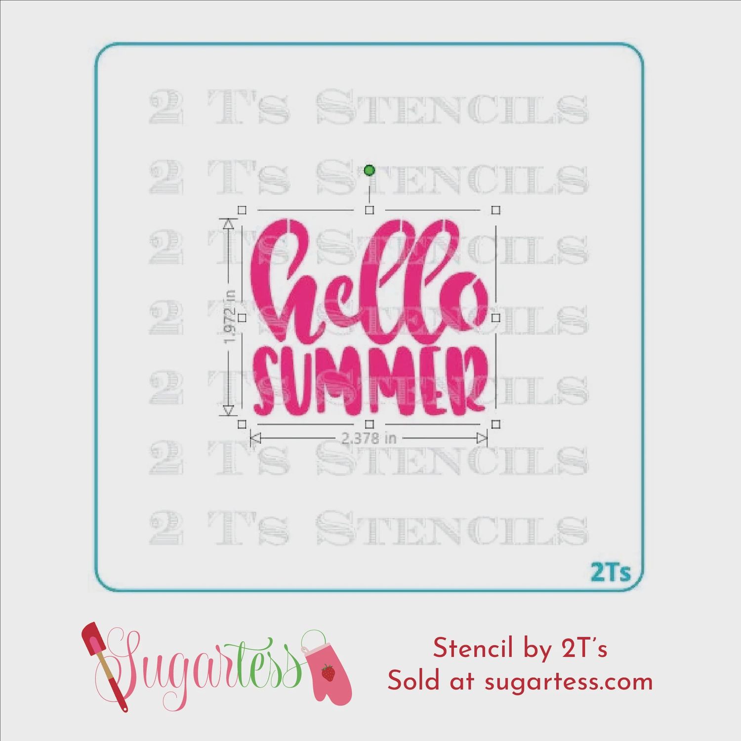 Hello Summer Stencil