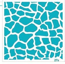 Giraffe/ Cobblestone Stencil