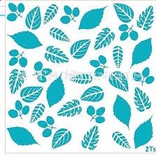 Asst Fall Leaves Stencil