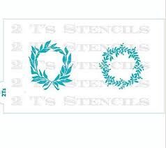 Double Wreath Stencil