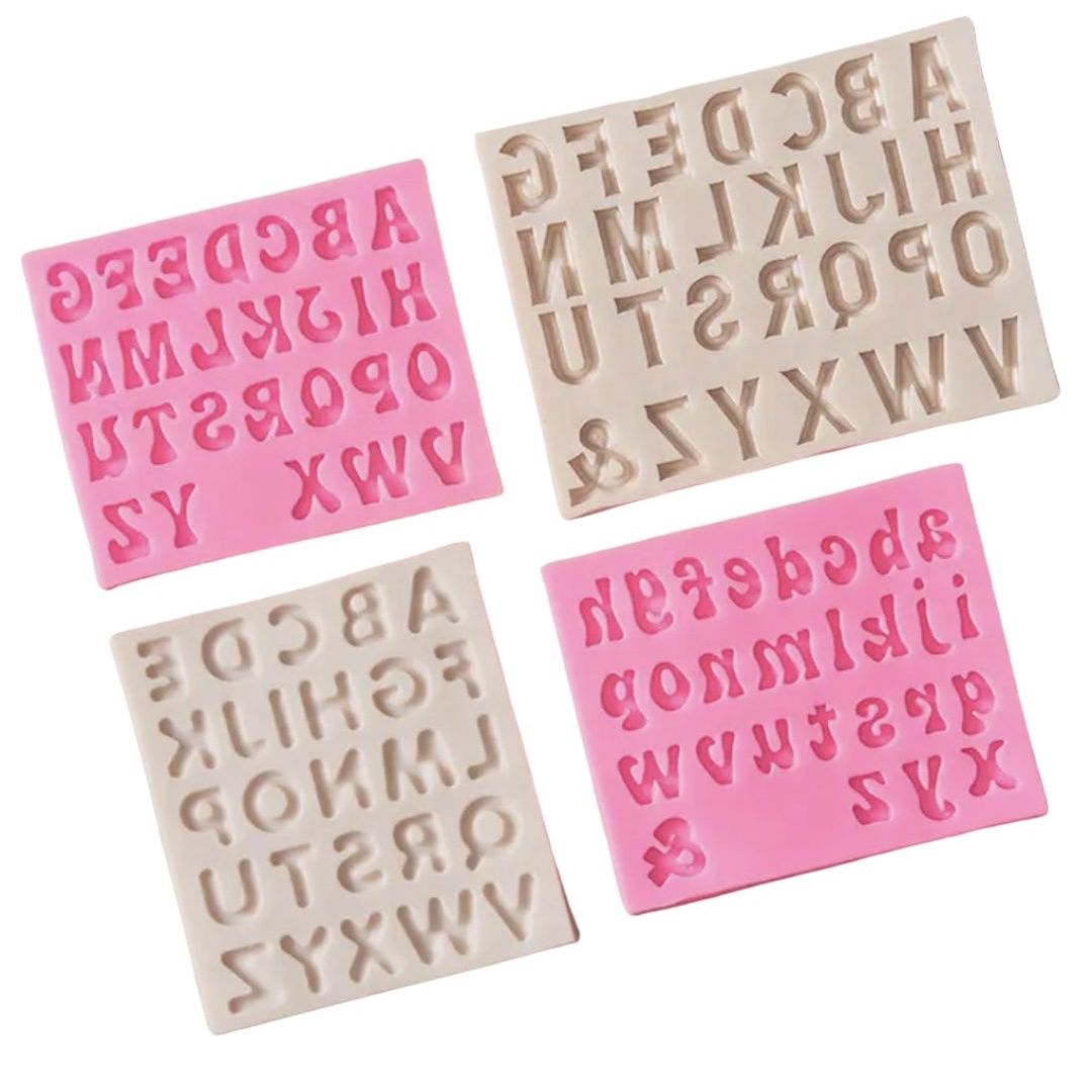 Small Alphabet Molds (Silicone)