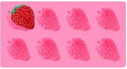 Strawberry 8 Cav Silicone Mold