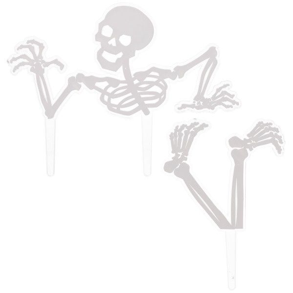 Spooky Skeleton Vertical Layon 2pc