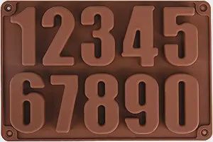 2.25" Numbers Mold Silicone