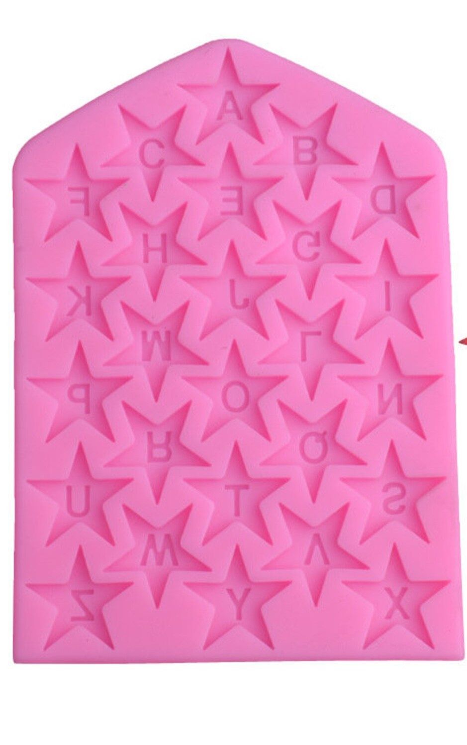 Stars Alphabet Mold Silicone