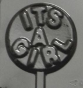 It&#39;s a Girl Rnd Sucker Mold