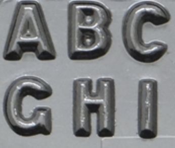 1.25&quot; Alphabet Pc Mold
