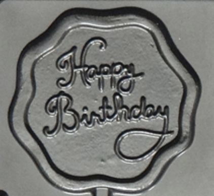 Happy Birthday Sucker Mold