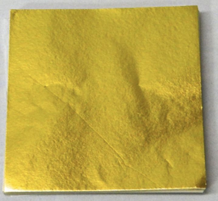 4x4 Gold Foil Squares/125