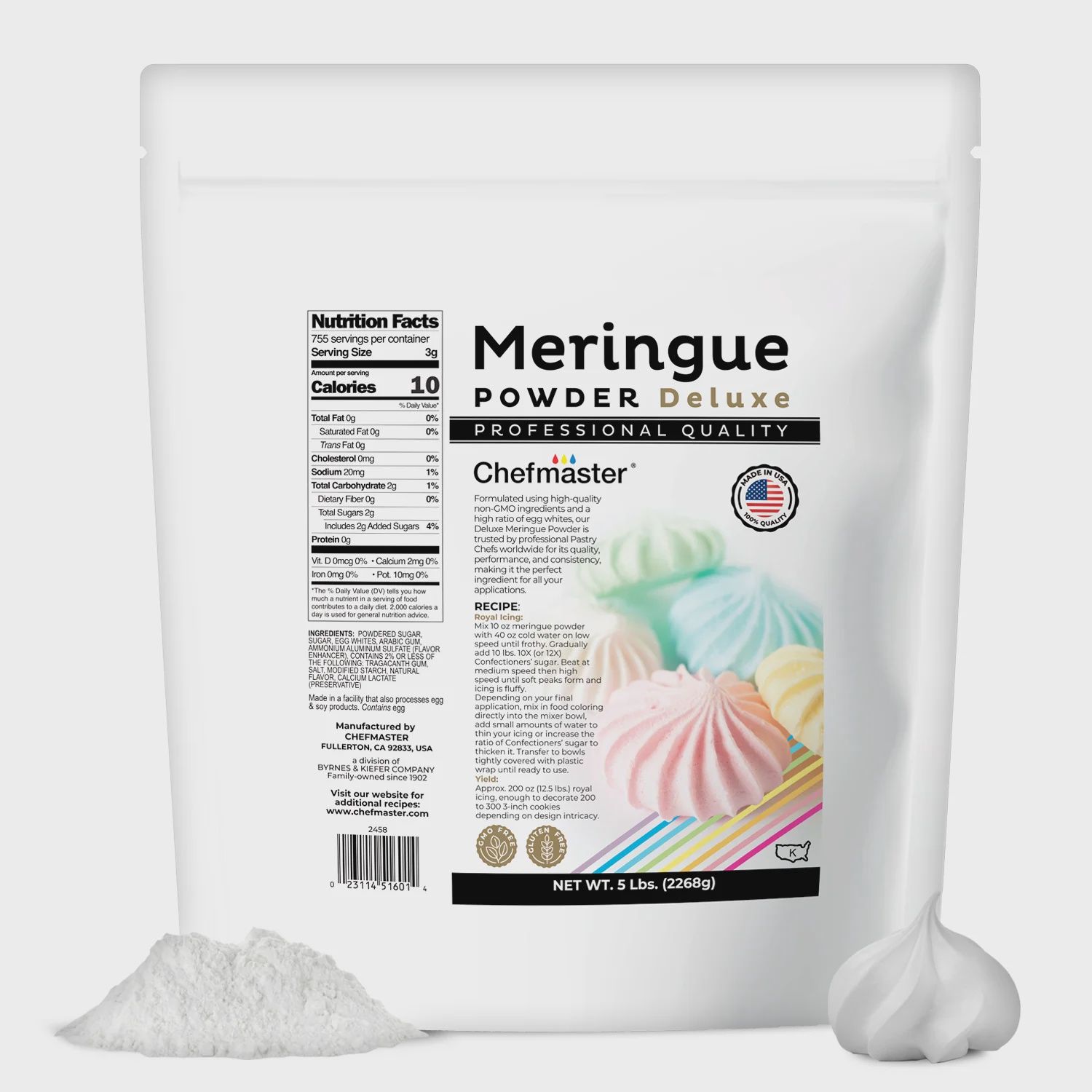 Chefmaster Meringue Powder 5lb (80oz)
