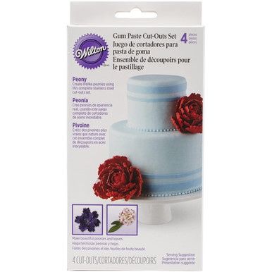 Peony Gum Paste Cut-Out Set