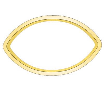 Football/Eye Shape Cutter 4"