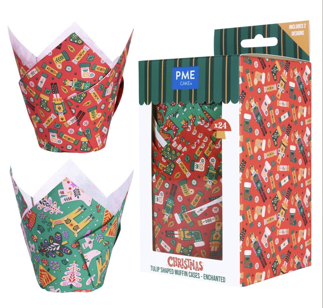 Enchanted Christmas Tulip Cups/24