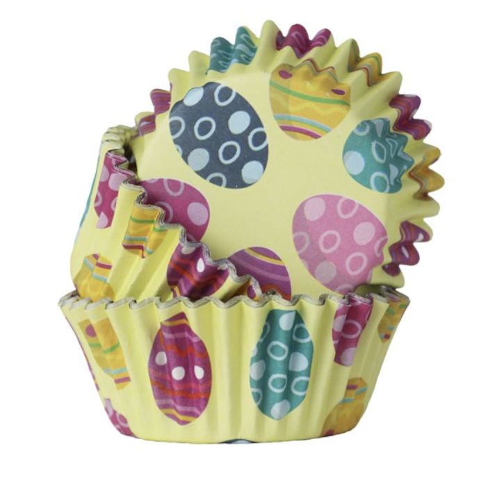 Easter Eggs Foil Baking Cups/30