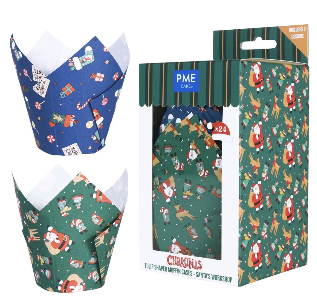 Santa&#39;s Workshop Tulip Cups/24