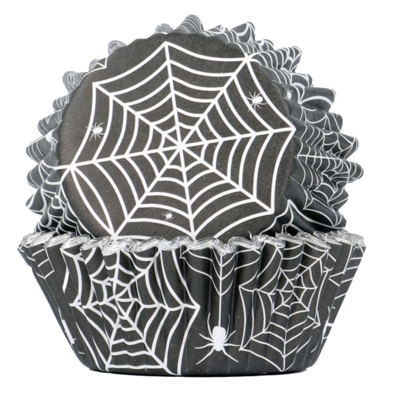 Spider Web Foil Baking Cups/30