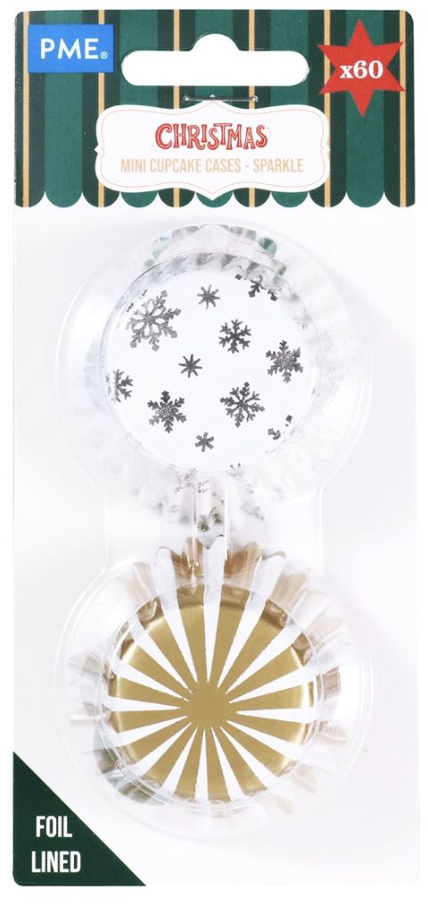 Sparkle Mini Foil Cups/60