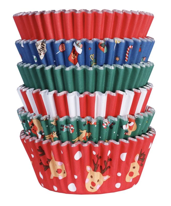 Santa Foil-lined Cups/100