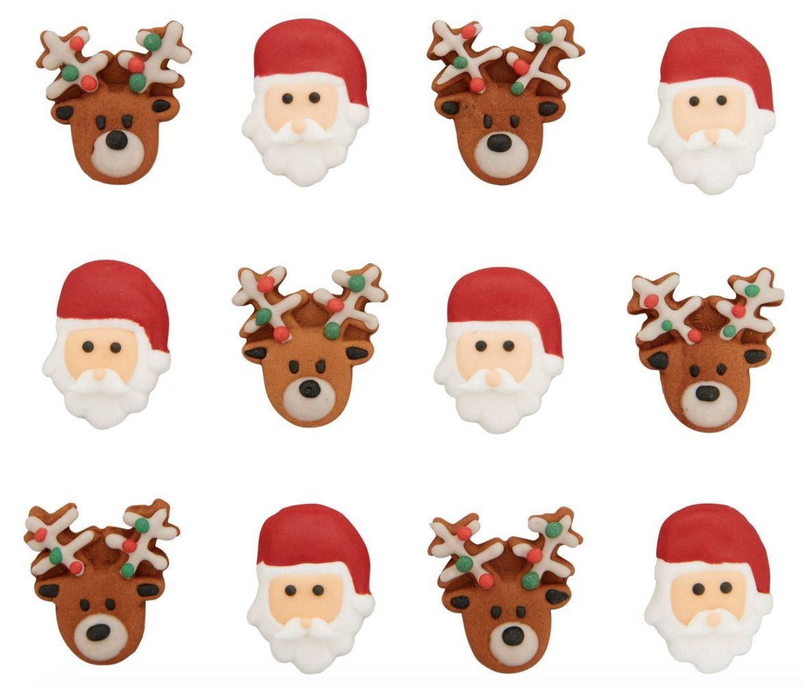 Santa/Reindeer Royal Icing Decs