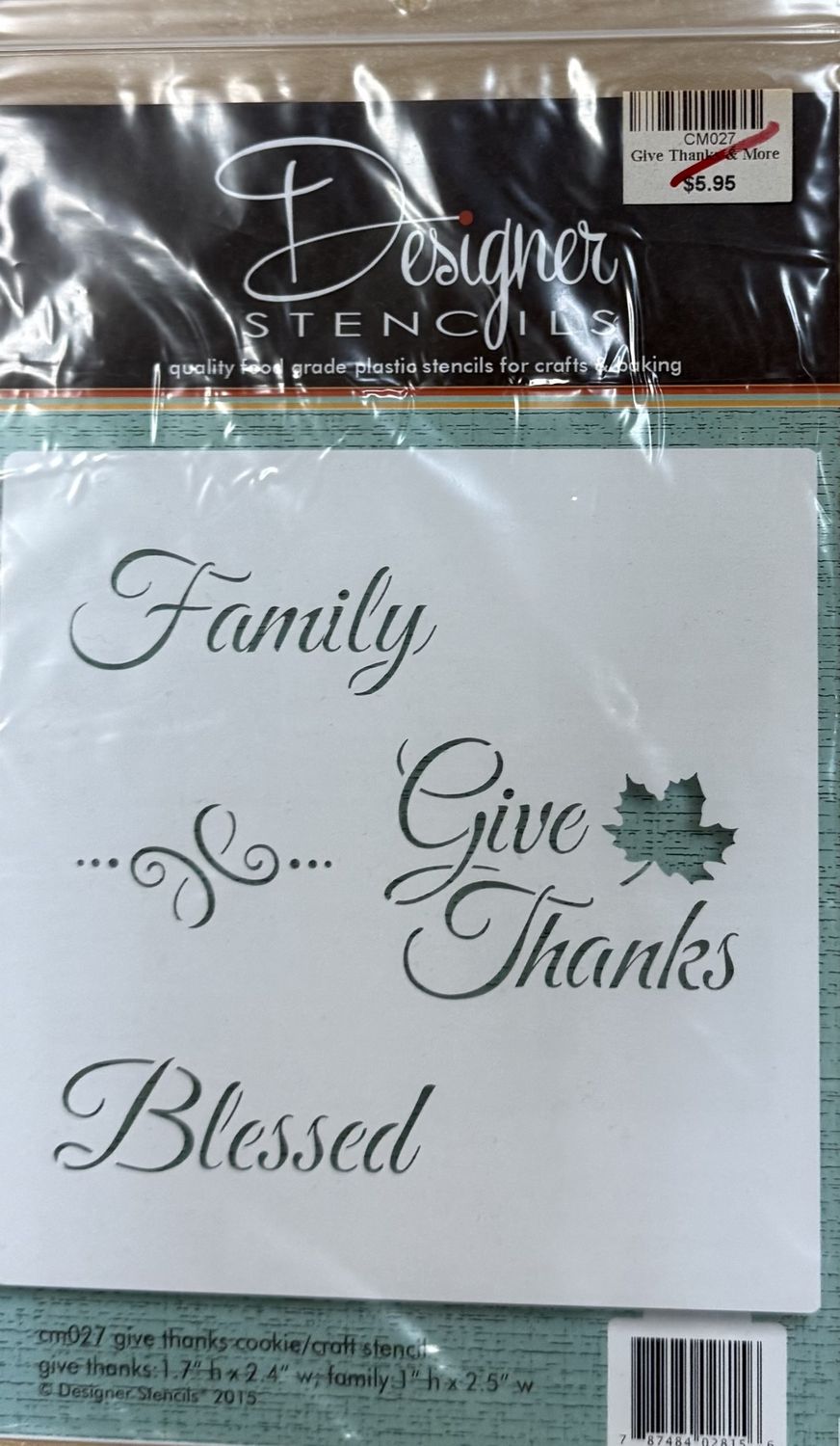 Give Thanks &amp; More Stencil