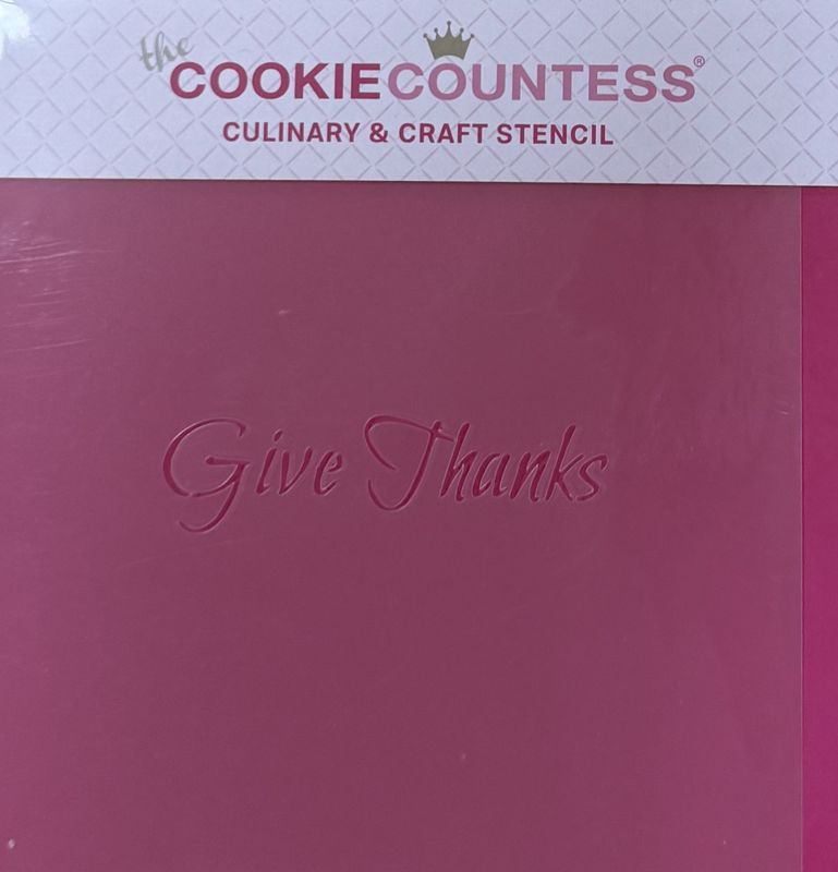 Give Thanks Stencil